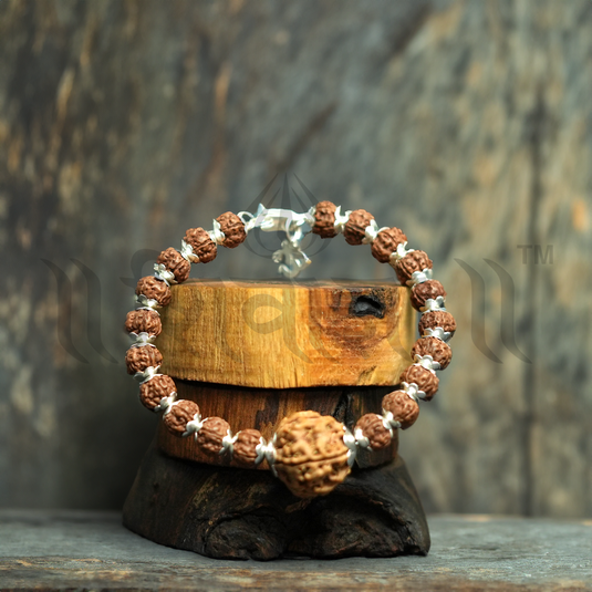 5 Mukhi Pure Silver Bhagyagraha Bracelet