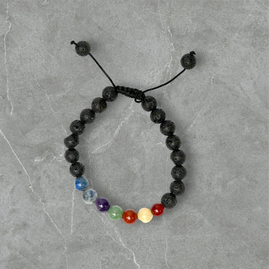 Lava 7 Chakra's Bracelet