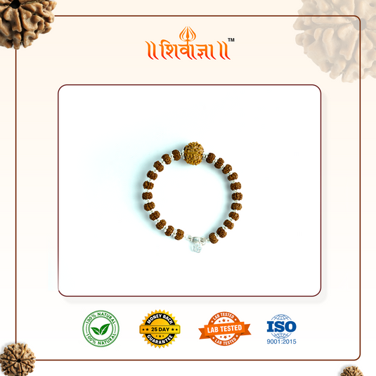 7+5 Mukhi Pure Silver Bhagyagraha Bracelet