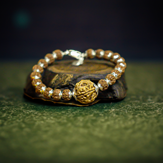 7+5 Mukhi Pure Silver Bhagyagraha Bracelet